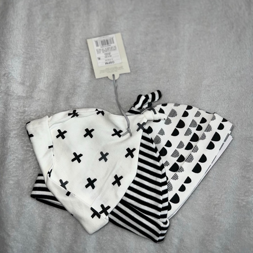 New Black and White Baby Hats